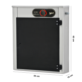 Sterilizator de cutite, profesional, electric, inox, cu UV, 100 watt, 10 cutite, 55*16*62 cm