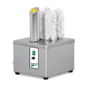 Masina de uscat si lustruit pahare profesional cu 5 role, 300-360 pahare/h GPE5