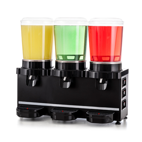 Dozator bauturi SAMIXIR MMM30.AB suc, ayran, limonada, iaurt, ceai rece, cafea rece, panou analog, capacitate 3 bazine 10 lt cu mixer