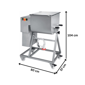 Malaxor carne inox 50 kg cu suport