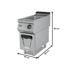 Bain marie profesional, electric, inox, 1 bazin, 40*90*80 cm
