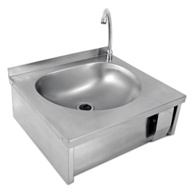 Chiuveta cu actionare la genunchi, inox, 50*45*22 cm
