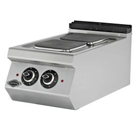 Masina de gatit electrica, inox, cu 2 plite PLUS, 40*73*30 cm