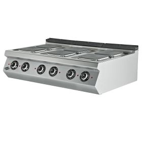 Masina de gatit electrica, inox, cu 6 plite PLUS, 120*73*30 cm