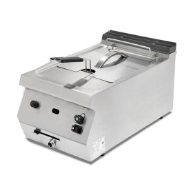 Friteuza gaz profesionala, inox, cu 1 cuva, 12 lt