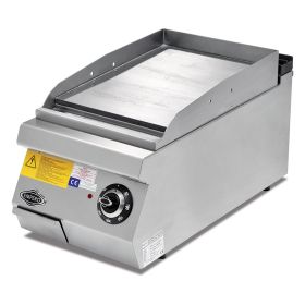 Grill electric profesional, inox, cu suprafata neteda PLUS, 40*73*30 cm