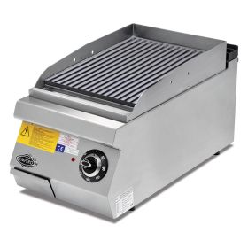 Grill electric profesional, inox, cu suprafata striata PLUS, 40*73*30 cm