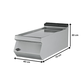 Masa de lucru neutra PLUS, inox, 40*73*30 cm