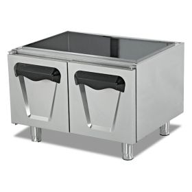Dulap neutru dublu cu usi batante PLUS, inox, 80*62*55 cm