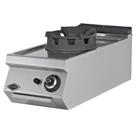 Masina de gatit pe gaz, inox, cu 1 arzator tip wok PLUS, 40*90*30 cm