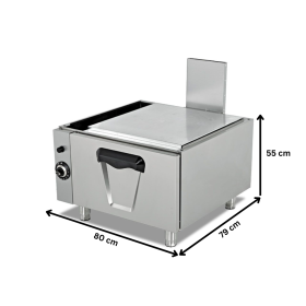 Cuptor profesional, inox, pe gaz, 2*GN 2/1