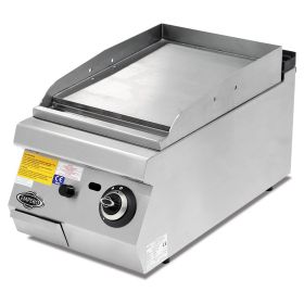 Grill pe gaz profesional, inox, cu suprafata neteda PLUS, 40*90*30 cm