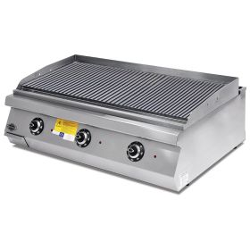 Grill electric profesional, inox, cu suprafata striata PLUS, 120*90*30 cm