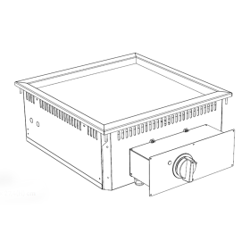 Frytop incastrabil cromat 60 cm SILKO
