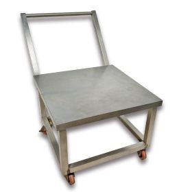 Carucior inox cu roti si maner 110*70*90 cm