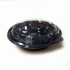 Caserola rotunda salata din plastic cu capac 1000 ml - Set 50 buc.