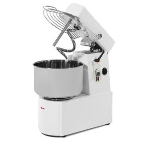 Malaxor aluat RESTO ITALIA, 25 kg, cu cap rabatabil, cuva detasabila, 2 viteze, motor trifazic, 43*74*81 cm