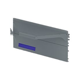 Polita coltar 40 cm, P25 pentru rafturi metalice gri