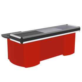 Masa Tandem pentru casa de marcat 1,8 m, cu banda si rama din aluminiu