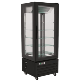 Vitrina frigorifica ventilata, pentru cofetarie, profesionala, 431 lt, 65*65*195 cm