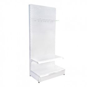 Raft magazin metalic de perete 125*227 baza 30 cm si 2 polite de 30 cm cu terminal