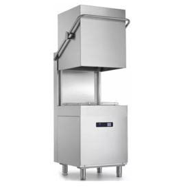 Masina de spalat vase profesionala cu capota, panou control digital, Inox, capacitate de spalare 1100 farfurii pe ora