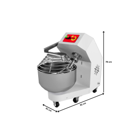 Malaxor cu furca, inox, 40 kg, 61*91*78 cm