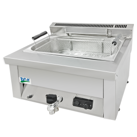 Friteuza profesionala pe gaz, 1 cuva 16 lt pentru gogosi, covrigi, debuseu, 60*50*38 cm