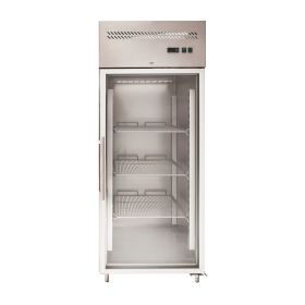 Dulap de congelare vertical inox cu 1 usa, 650 LT, -18°C / -22°C, Iluminare interioara LED
