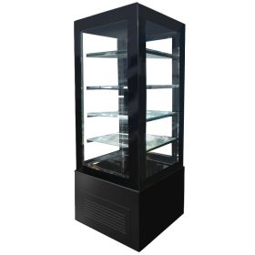 Vitrina frigorifica verticala pentru cofetarie culoare RAL 9005 - NEGRU -70 cm